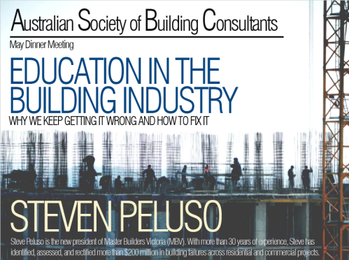 EDUCATION IN THE BUILDING INDUSTRY