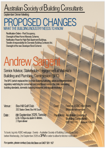 ASBC Dinner September 8th